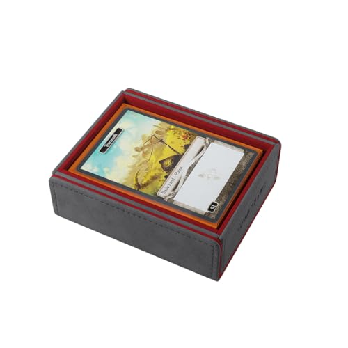 Gamegenic Token Keep - Premium Token Box for Safe Storage  Fits Dungeon 1100+ and Dungeon S 550+  Holds Tokens  Dice  and Cards  Fully Usable During Gameplay  Gray/Red Color  Made - Image 4